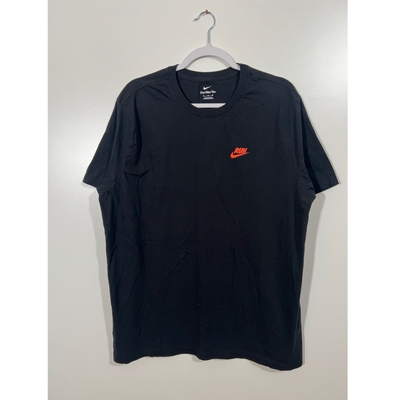 Nike Coach Tee in Black with Orange Printing Size XL Unisex - Picture 1 of 5